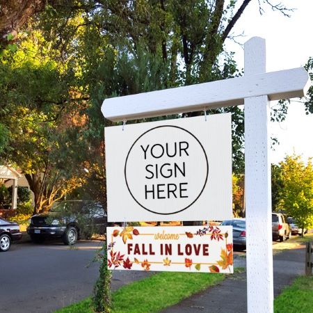 Welcome, Fall in Love - Seasonal Sign Rider 3