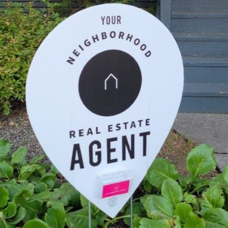 Your Neighborhood Agent - Black & White Map Pin 4
