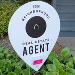 Your Neighborhood Agent - Black & White Map Pin 4