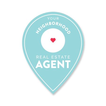 Your Neighborhood Agent - Teal map Pin 2